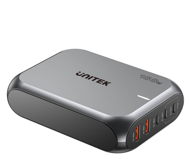 UNITEK Szybka ładowarka sieciowa 2xUSB-A 3xUSB-C GAN 188W P1234AGY01-EU - 1455241 - zdjęcie 2